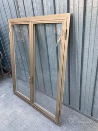 4) Finestre a 2 ante-bronzo scuro - l 120 * h 148