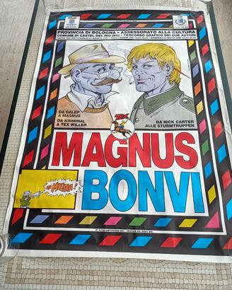 Manifesto pubblicitario mostra MAGNUS - BONVI