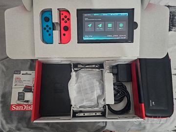 nintendo switch v2 + microsd 128 gb