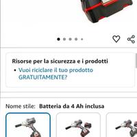 Avvitatore a percussione Parkside 1356nm GARANZIA 