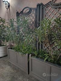 Fioriere con spalliera