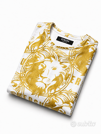 T-shirt Versus Versace Donna Oro Logo Leone IT 42