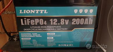 2 Batterie lifepo4 12v 200ah per Nautica, Camper..