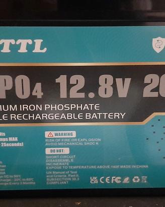 2 Batterie lifepo4 12v 200ah per Nautica, Camper..