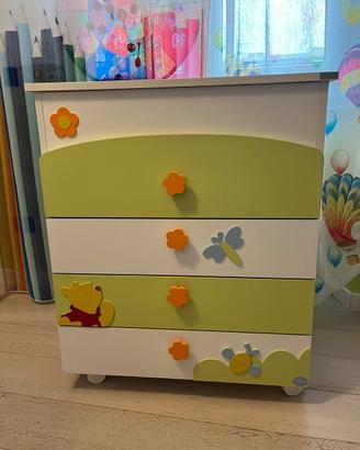 Cassettiera Winnie the Pooh Settimanale+Lampadario