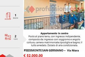 Appartamento piano terra in centro, arredato