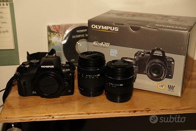 Olympus E-420 + obiettivi scatola e accessori