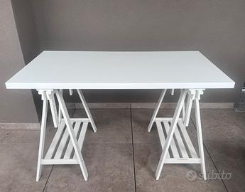 Scrivania IKEA LAGKAPTEN / MITTBACK - Bianca