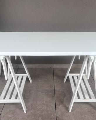 Scrivania IKEA LAGKAPTEN / MITTBACK - Bianca