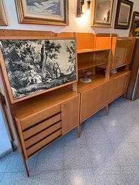 Credenza/mobile soggiorno anni 50 vintage modulare
