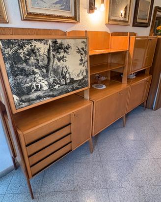 Credenza/mobile soggiorno anni 50 vintage modulare