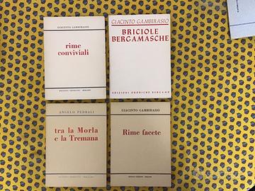 POESIE DIALETTO BERGAMASCO E ITALIANO - 4 LIBRI