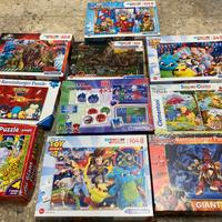 Set di 10 puzzle 3-6 anni