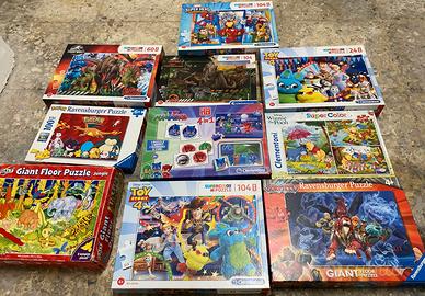 Set di 10 puzzle 3-6 anni