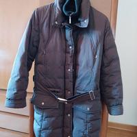 Giubbotto color marrone in vero piumino