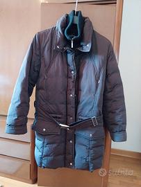 Giubbotto color marrone in vero piumino