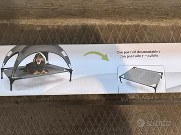 Letto per cani con parasole