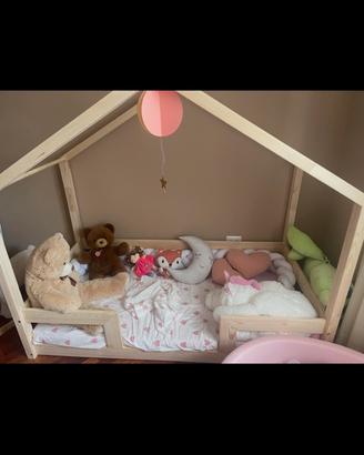 Letto montessori bimbi a casetta