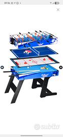 tavolo multigioco biliardino ping pong stecca