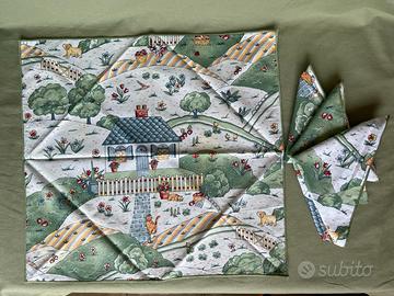 Set tovagliette e tovaglioli bassetti