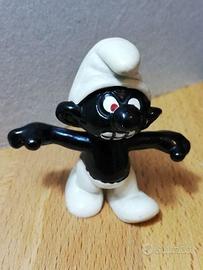 PUFFO NERO SCHTROUMPFS NOIR SMURF BLACK 1986 PEYO