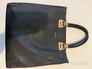 Borsa Liu Jo nera con manici intrecciati