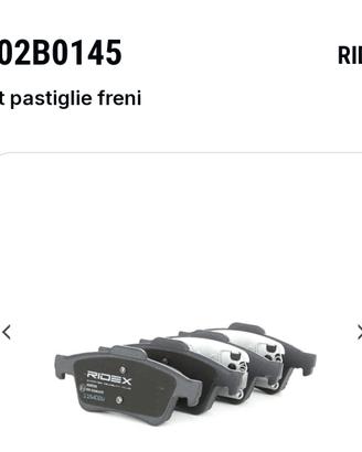 set pastiglie freno assale posteriore 