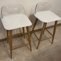 Sgabelli con schienale trasparente