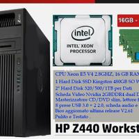 Workstation PC HP Z440 E5 Xeon 16GB SSD+HDD