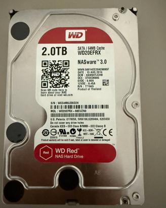 Hard Disk 2 TB Western Digital RED