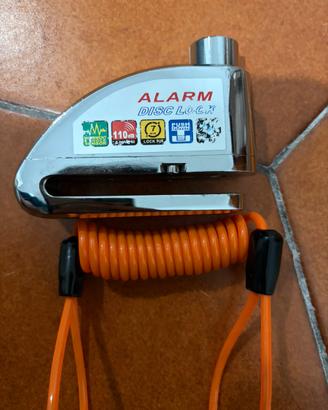 Blocca disco con allarme antifurto