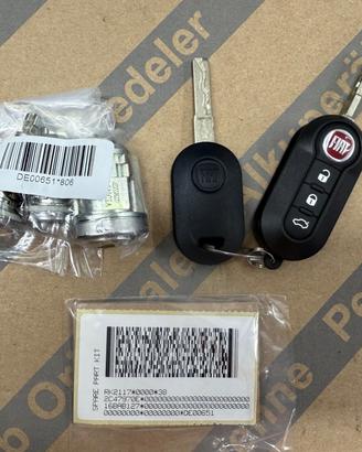 Kit Serrature ORIGINALE FIAT Panda NUOVO Chiave No