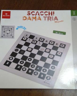 Set gioco Scacchi, Dama e Tria