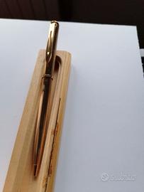 30)   PENNA BIRO WATERMAN MADE FRANCE LAMINATO ORO