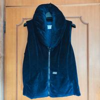 Gilet sfiancato VDP blu con collo 