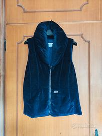Gilet sfiancato VDP blu con collo 