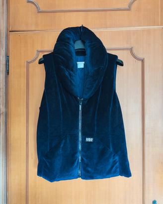 Gilet sfiancato VDP blu con collo 
