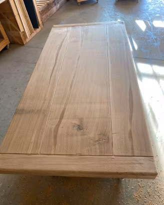 piano per tavolo in rovere massello