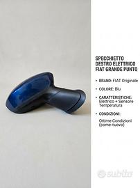 Specchietto destro Fiat Grande Punto blu