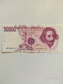 Repubblica Italiana - Lire 50.000 "Bernini" 1°Tipo