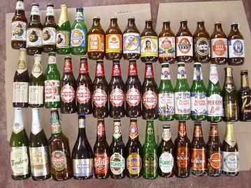 209 bottiglie birre vuote da collezione