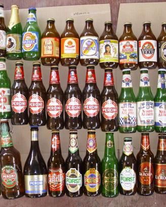209 bottiglie birre vuote da collezione