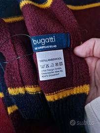 bugatti Sciarpa cashmin, motivo a quadri, 30 x 180 cm, a quadri standard, in fibra sintetica, pepe, Taglia unica