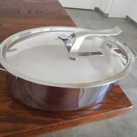 Pentola design ovale acciaio inox MyLady Barazzoni