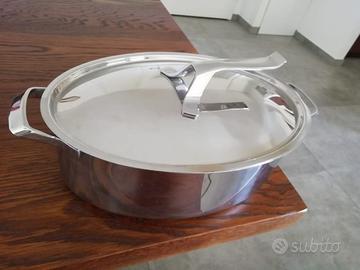 Pentola design ovale acciaio inox MyLady Barazzoni