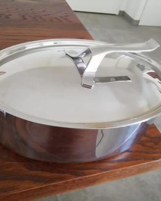 Pentola design ovale acciaio inox MyLady Barazzoni
