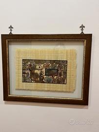 Quadro Papiro Egiziano Dipinto a Mano Originale