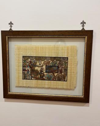 Quadro Papiro Egiziano Dipinto a Mano Originale