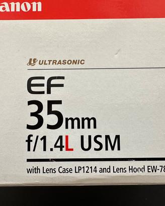 Obiettivo Canon EF 35 mm f/1.4L USM