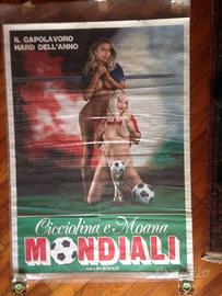 Raro manifesto originale film Moana e Cicciolina a